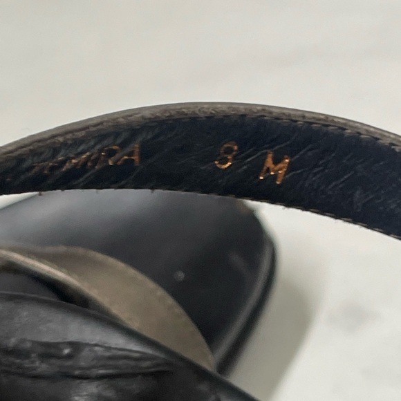 Donald J Pliner Y2K Size 8 Temira Metallic Sandals Formal Party - Picture 8 of 9